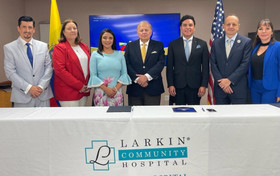 Convenio entre Larking Hospital de Miami y el BOLIVARIANO permitirá ejecutar proyectos de investigación e intercambio